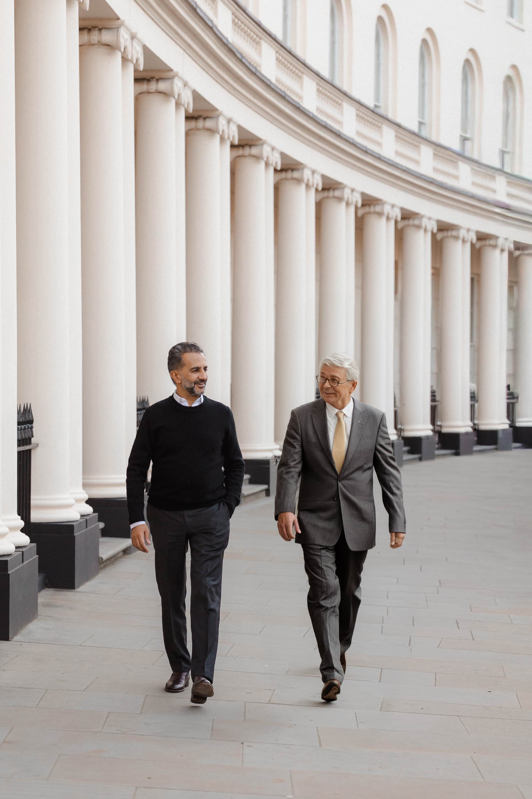 Walking the colonnade